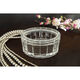 Deep Etched Monogram Crystal Elora Box Image 2 of 2